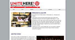 Desktop Screenshot of dchotelworkers.org